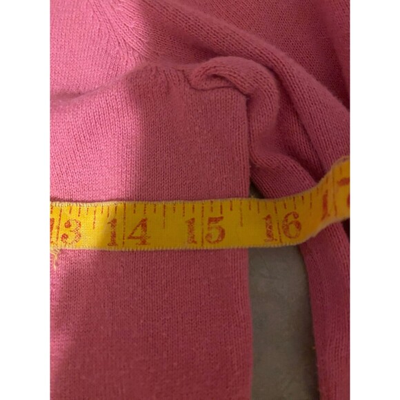 Liz Claiborne Liz & Co. Pink Knit Cardigan Petite Medium - Picture 6 of 7